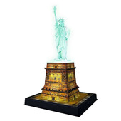 Puzzle 3d luminos statuia libertatii, 108 piese