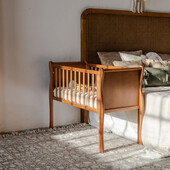 Patut mic, co-sleeping din lemn, noble vintage 90 x 40 cm