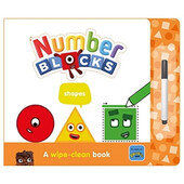 Carticica Scriu si sterg  Numberblocks - Forme geometrice