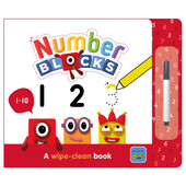 Carticica Scriu si sterg Numberblocks 1-10