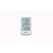 Termometru si higrometru digital de camera, ceas cu alarma, memorie, suport expandabil, alb, airbi frame bi1051