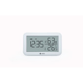 Termometru si higrometru digital de camera, ceas cu alarma, memorie, suport expandabil, alb, airbi line bi1053