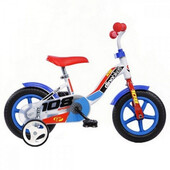 Bicicleta copii Dino Bikes 10` 108 Sport alb si albastru