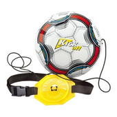 Jucarie minge fotbal cu snur si centura pentru antrenament Kick Off