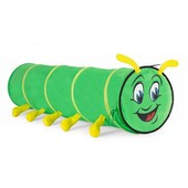 Cort de joaca pentru copii cu tunel ecotoys 8601 - omida verde