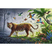 Puzzle lemn tigru, 500 piese