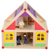 Casa de papusi din lemn Marionette 11 piese