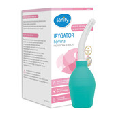 Irigator vaginal Sanity Femina, profesional si delicat pentru igiena intima, capacitate 340 ml,...