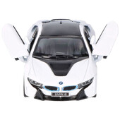 Masinuta die cast BMW i8, scara 1 la 36, 12.5 cm, alba