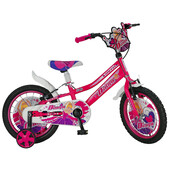 Bicicleta copii mito diana, roti 16  , roz, 4-6 ani