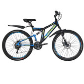 Bicicleta mtb-fs 26   umit blackrider 2d, negru albastru