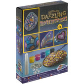 Set pictura pe pietre Metallic Dazzling 11 piese Grafix GR200057