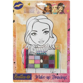 Carte de colorat Make-up Drawings Besties Grafix GR140011