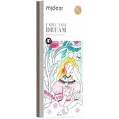Carte de colorat cu apa,  pensula de pictat si culori incluse, 19 x 8 x 1.3 cm, Fairy Tale Dream Mideer MD4193