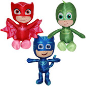 Set 3 jucarii owlette, gekko & catboy, pj masks, 32 cm