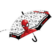 Umbrela copii POE transparenta semiautomata Spider-Man, diametru 74 cm EPLUSM EPMSPS52501384