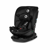 Lionelo - scaun auto bastiaan rwf i-size, pozitie de somn, protectie laterala, rotire 360 grade, 0-36 kg, cu isofix si centura top tether, conform cu standardul european de securitate ece r129, negru