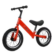 Bicicleta fara pedale, 12", Antrenament echilbru, 2 - 5 ani, Rosu, Roti cauciuc
