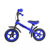 Bicicleta fara pedale, 2 - 6 ani, 12 inch, Albastru, Cu frana, Sezut reglabil