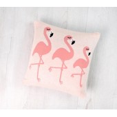 Perna decor bumbac flamingo roz