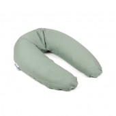 Doomoo - Perna mare 3 in 1 Comfy Big Tetra Green din bumbac organic: perna gravide, suport pentru hranire, suport pentru bebe