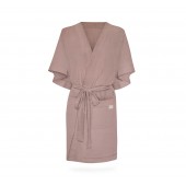 Halat   kimono pentru gravide si mamici, vascoza si in, marime universala, adobe rose