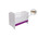 Patut eurogloria como fara sertar - alb cu violet + saltea cocos confort 120 x 60 x 12 cm